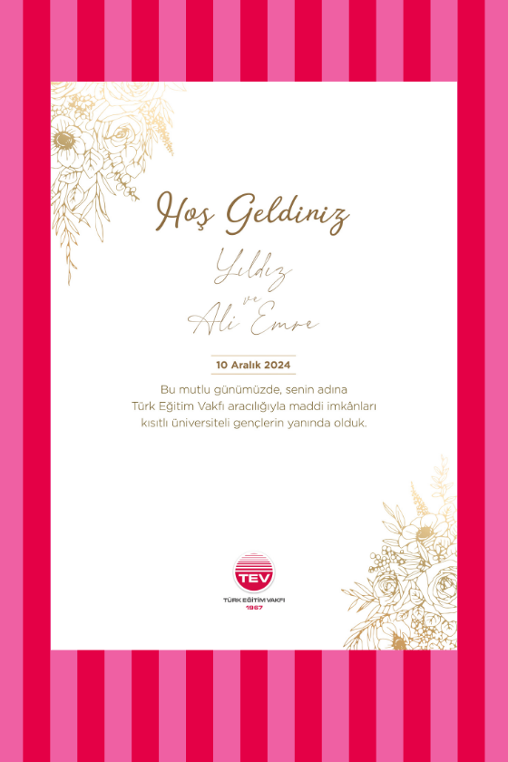 Hoş Geldin Panosu