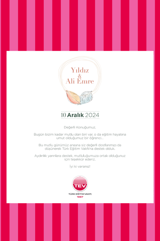 Teşekkür Kartı-3